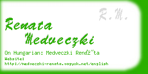 renata medveczki business card